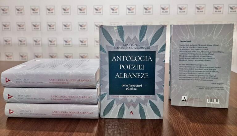 Botohet në Rumani “Antologjia e poezisë shqipe nga zanafilla e deri më sot” me autorë Luan Topçiu dhe Renata Topçiu-Melonashi